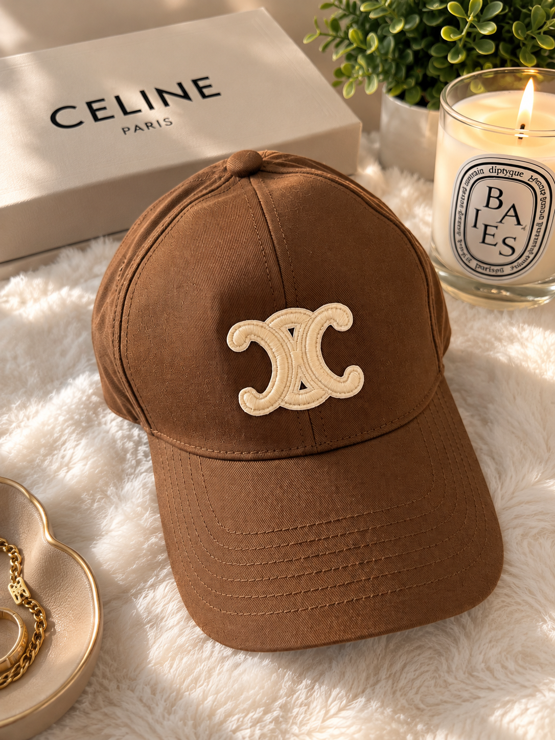 Brown Double-C Cap