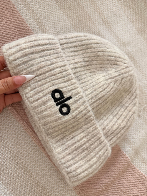 Cozy Cream Knit Beanie | Minimalist Winter Style